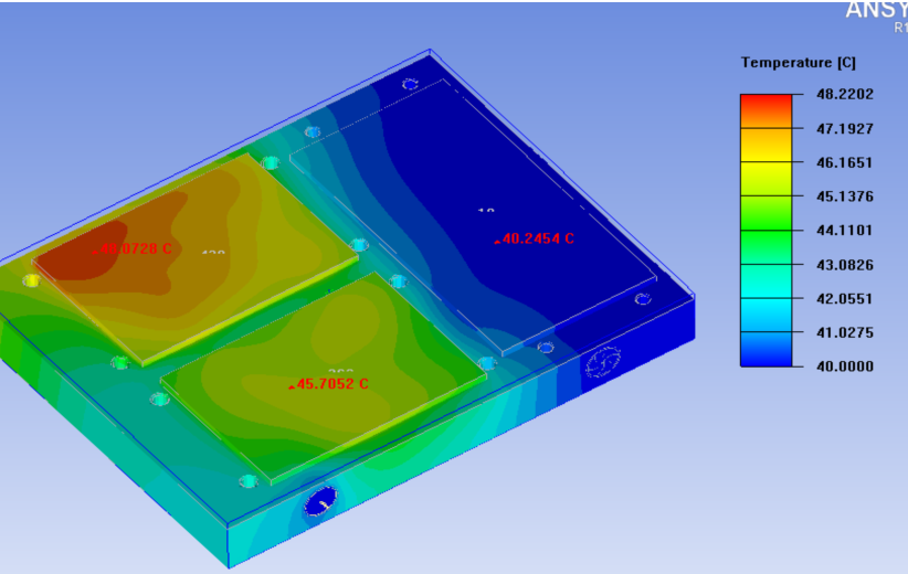 Thermal Solution For 800W Igbt Liquid Cold Plate Cooling Project