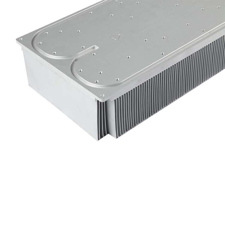 Skived Fin Aluminum Heat Sink for 3000W Laser Cooling